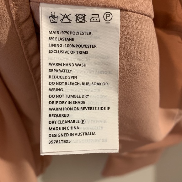 Bardot Cold shoulder pink blouse size Small - Picture 7 of 7